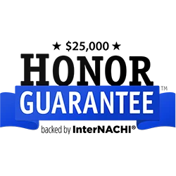 InterNACHI $25,000 Honor Guarantee badge