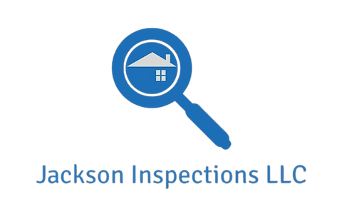 Jackson Inspections LLC logo, a magnifying glass over a house